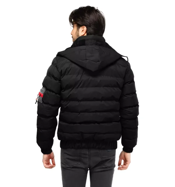 کاپشن اسپرت مردانه بادی کلاهدار مشکی Adidas