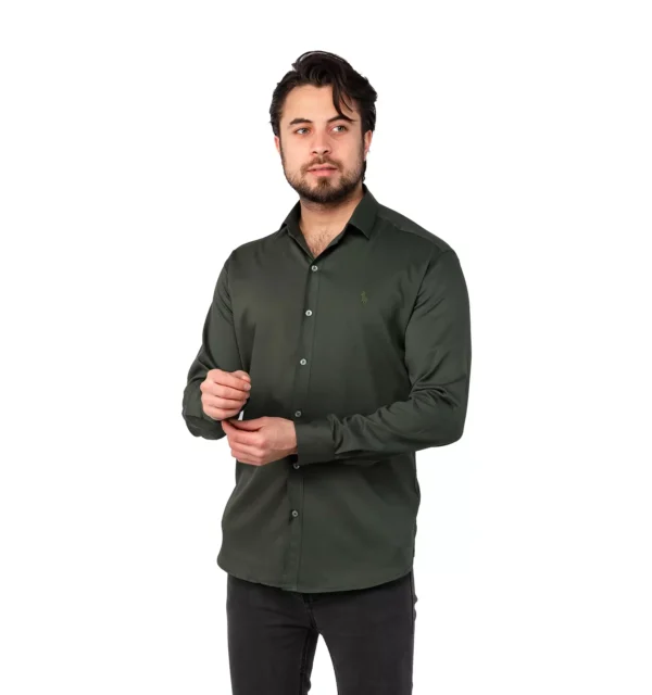 پیراهن مردانه آستین بلند ساده Polo