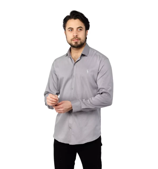 پیراهن مردانه آستین بلند ساده Polo