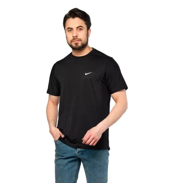 تیشرت ورزشی Nike یقه گرد مردانه مشکی ساده
