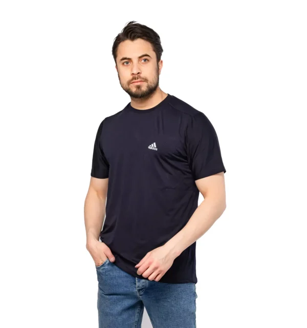 تیشرت ورزشی Adidas یقه گرد مردانه ساده