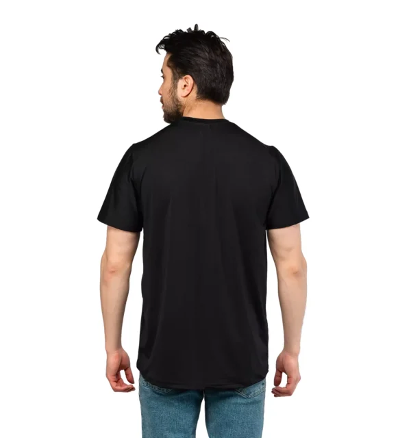 تیشرت ورزشی Adidas یقه گرد مردانه مشکی ساده