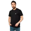 تیشرت ورزشی Adidas یقه گرد مردانه مشکی ساده