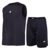 ست رکابی و شلوارک یقه گرد مردانه Adidas