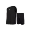 ست رکابی و شلوارک یقه گرد مردانه Adidas مشکی