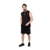 ست رکابی و شلوارک یقه گرد مردانه Adidas مشکی